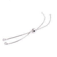 Armband aus Messing mit Zirkonias und Anlaufschutz in...