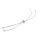 Armband aus Messing mit Zirkonias und Anlaufschutz in platinfarben