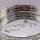 Armband aus Messing mit Zirkonias und Anlaufschutz in platinfarben