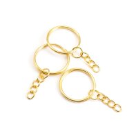 Schlüsselringe inklusive Kette in goldfarben 10...