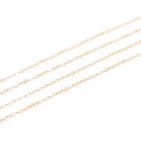 1 m Gliederkette mit flachen Gliedern 2,5 x 2 mm aus...