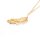 filigraner Anhänger Feder aus Messing 18k Gold beschichtet 2 Stück