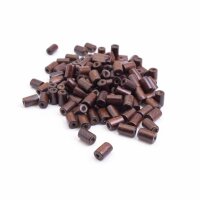 längliche Holzperlen in Dunkelbraun 8x5mm 100...