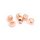Zwischenperlen Messing in roségoldfarben beschichtet 5x3mm 6 Stück