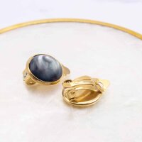 Ohrclips für 12mm Cabochons aus 304 Edelstahl in...