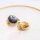 Ohrclips für 12mm Cabochons aus 304 Edelstahl in goldfarben 2 Stück