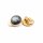 Ohrclips für 12mm Cabochons aus 304 Edelstahl in goldfarben 2 Stück