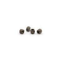 Facettierte Zwischenperlen antik bronzefarben 3 mm 30...