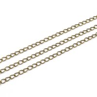 Gliederkette 6x4 mm Eisen Vintage Bronze 2 m