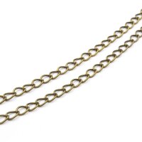 Gliederkette 6x4 mm Eisen Vintage Bronze 2 m