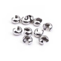 Coverperlen aus 304 Edelstahl , geschlossen 5mm 10...
