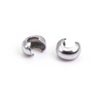 Coverperlen aus 304 Edelstahl , geschlossen 5mm 10...