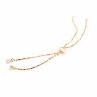 Armband Rohling aus Messing in goldfarben, 22 cm, 1...