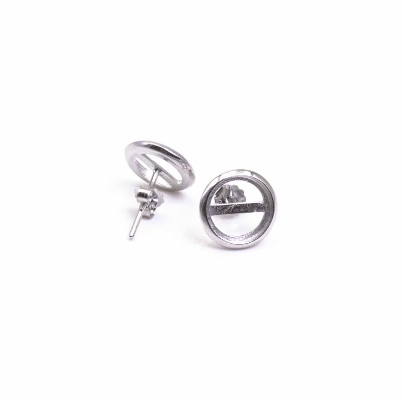 Ohrstecker aus 925 Sterling Silber für 8mm Cabchons 2 Stück