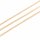 Gliederkette mit flachen Gliedern aus Messing, 18K Goldbeschichtung, 2,5x2mm, 1 m