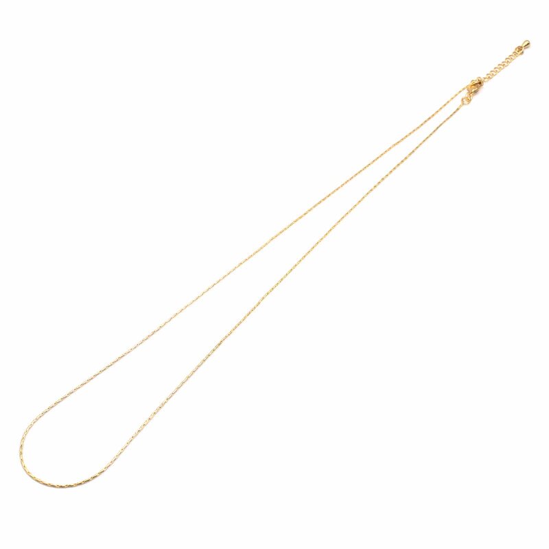 fertige Coreana Kette aus Messing 18k Gold beschichtet 46cm 1 Stück