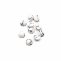 marmorierte Cabochons aus Howlith 6mm 10 Stück