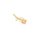 Anhänger Rose, Messing 18K goldbeschichtet, 1 Stück