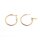 Creolen, 304 Edelstahl goldfarben PVD-beschichtet, 30 mm, 2 Stück