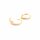 Creolen mit Zirkonia, Messing 18K goldbeschichtet, 17 mm, 2 Stück