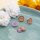 Resincabochons in fliederfarben mit goldfarbenen Glitter 12mm 10 Stück