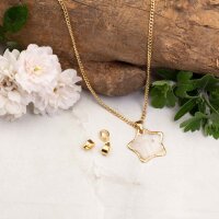 Collierschlaufen aus Messing 18k Goldbeschichtung 6 mm 6...