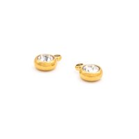 Edle Edelstahl-Anhänger mit 18K Gold PVD...