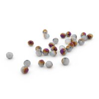 Facettierte Glasschliffperlen – 4 x 3,5 mm in Grau...