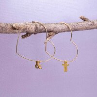 Zwischenperle Und-Symbol, Edelstahl 304, IP Gold...
