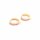 Creolen aus Messing mit Zirkonia 18k Gold beschichtet 13mm 2 Stück