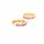 Creolen aus Messing mit Zirkonia 18k Gold beschichtet 13mm 2 Stück