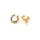 Ohrstecker Emilia mit bunten Zirkonia in goldfarben