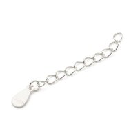 Verlängerungskette mit Tag aus 925 Sterling Silber,...