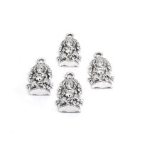 Anhänger Ganesha in antik silberfarben 4 Stück