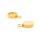 Fassungen mit Öse für 6 mm Cabochons mit 18k Goldbeschichtung 2 Stück
