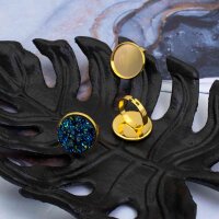 Ringrohlinge mit runder Fassung für 20mm Cabochons...