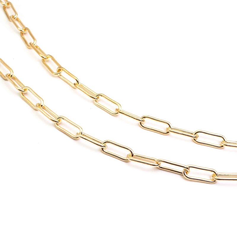 grobe Gliederkette in lightgoldfarben 21x8,5mm 1m