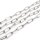 grobe Gliederkette in platinfarben 21x9mm 1m