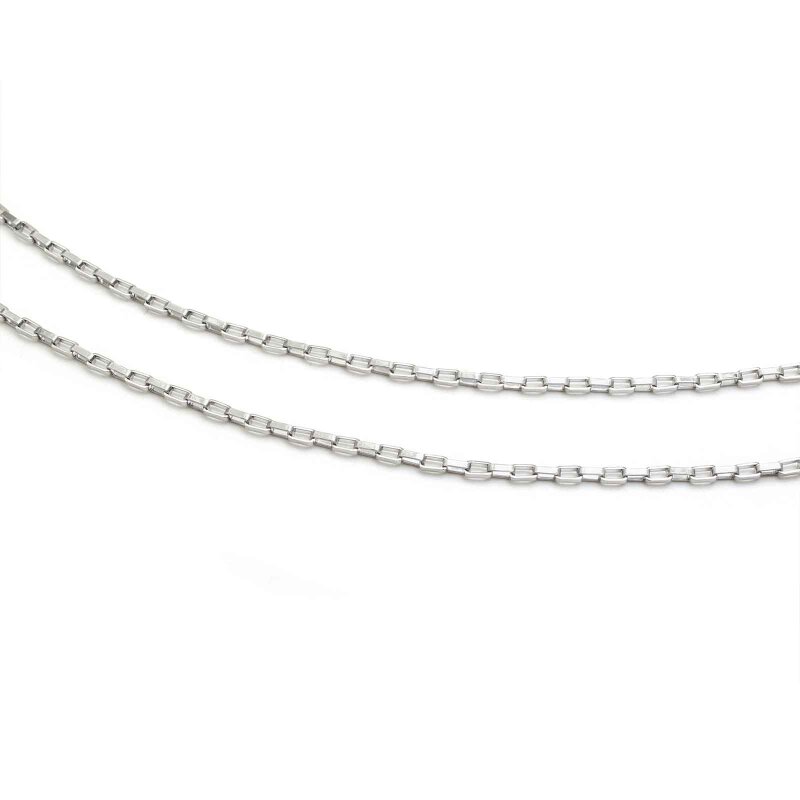 Venezianerkette aus 304 Edelstahl 4x2mm 1m