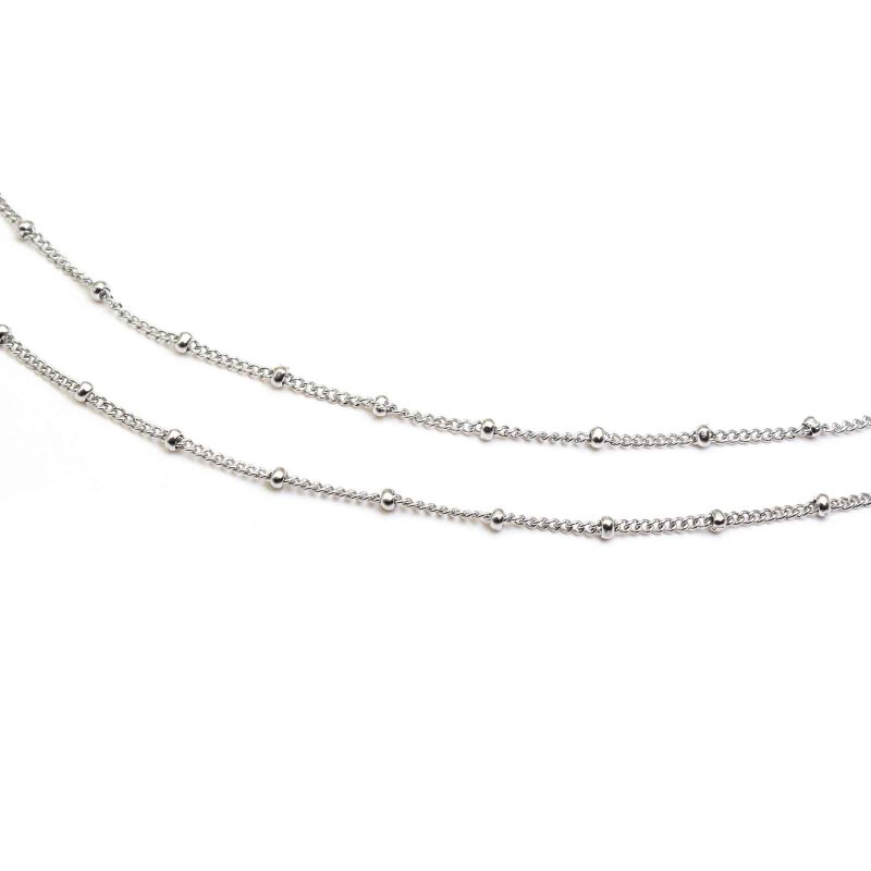 Gliederkette mit kleinen Kugeln aus 304 Edelstahl 1m