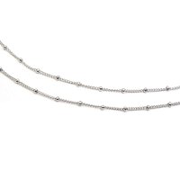 Gliederkette mit kleinen Kugeln aus 304 Edelstahl 1m