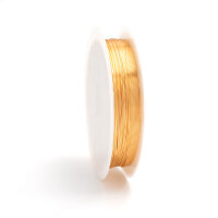 Schmuckdraht aus Kupfer in KC goldfarben, 0,4 mm, 10 m