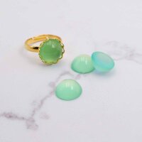 Resincabochons im Cateye-Design in aquamarine 12mm 10...