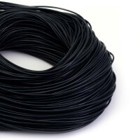 Lederband in blauschwarz 2mm 2 Meter