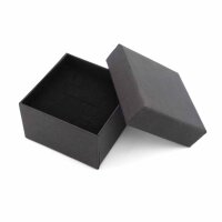 Schmuckbox aus Karton in Schwarz 5x5x3 cm 2 Stück