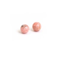 Perlen aus natürlichem Rhodochrosit 6mm 2 Stück