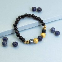 Perlen aus Lapis Lazuli in blau 8mm 6 Stück