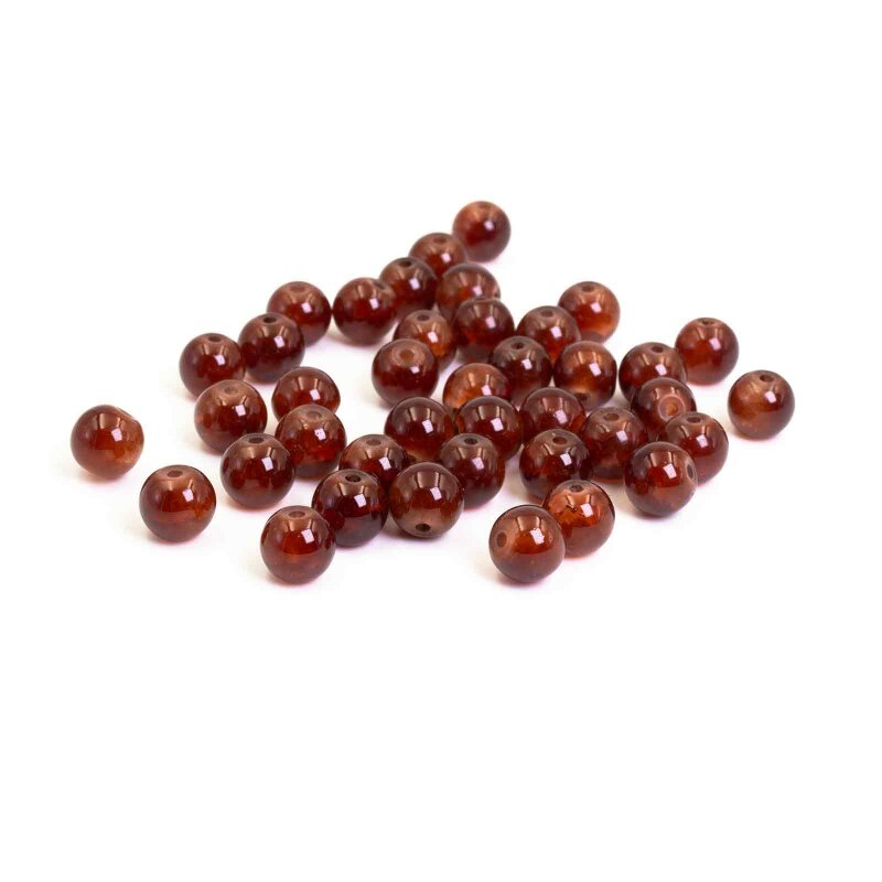 Glasperlen in braun 8mm 40 Stück