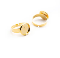 Ringrohlinge aus 304 Edelstahl in goldfarben für...