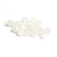 Crackleglasperlen in weiß 8mm 30 Stück